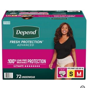 Depend Fresh Protection Advanced Women's Underwear - Half Case 36 Pair